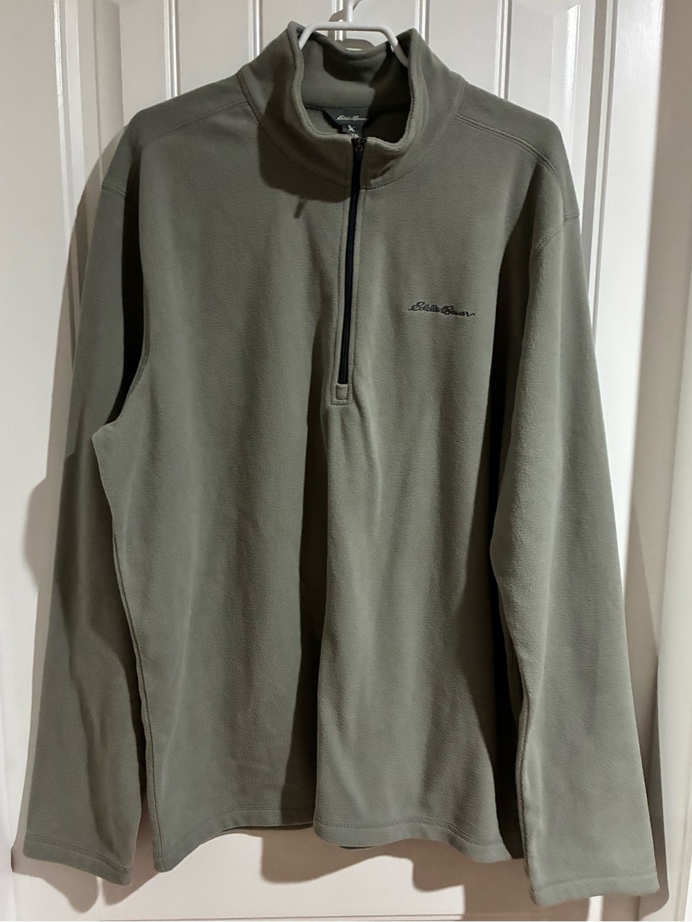 Eddie Bauer Sage/Alder Green Quarter-Zip Fleece Pullover